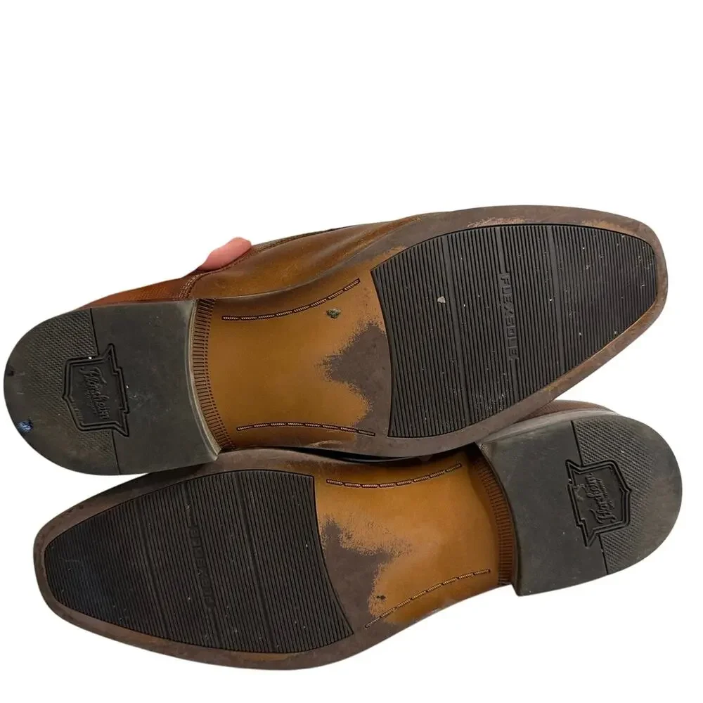 Florsheim Men’s Leather Cognac Brown Lace Up Cap Toe‎ Oxford Size 10D